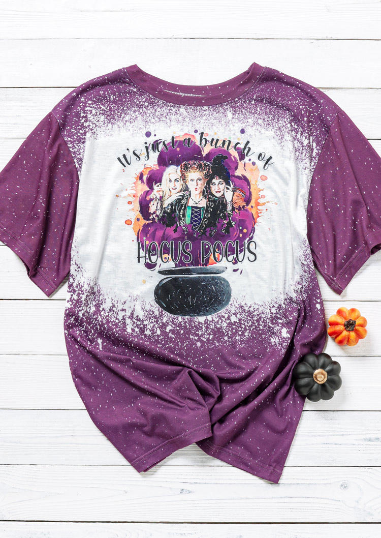 Kaufen Bleached Horror Movie Character T-Shirt Tee - Purple. Bild