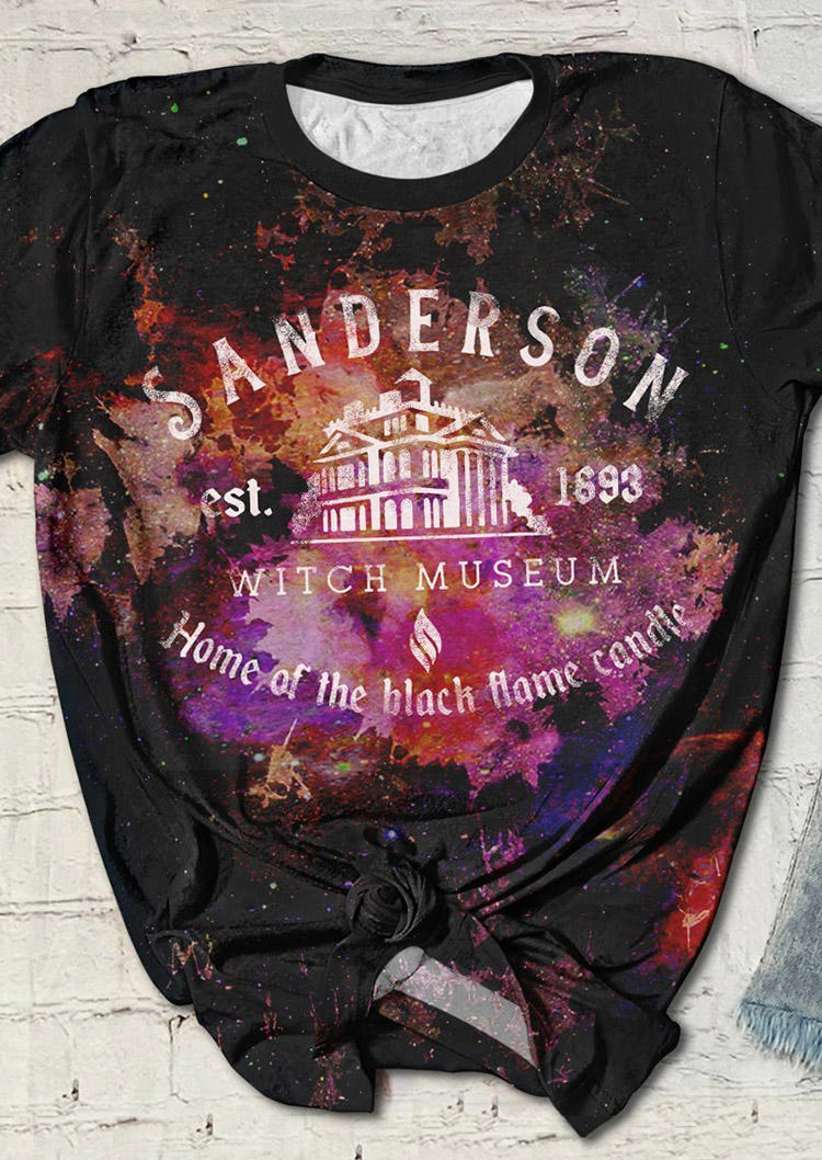 

Starry Sky Home Of The Blach Flame Candle T-Shirt Tee - Black, 514748
