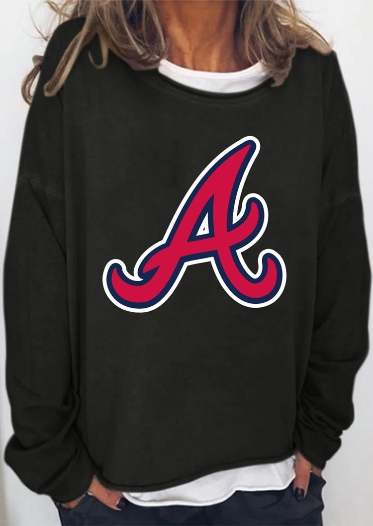 

Atlanta Braves Long Sleeve Sweatshirt - Black, 514993