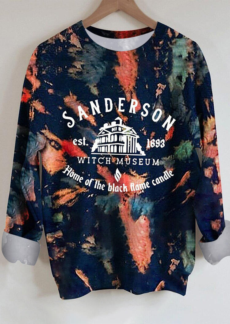 

Halloween Reverse Tie Dye Sweatshirt, Multicolor, 514927