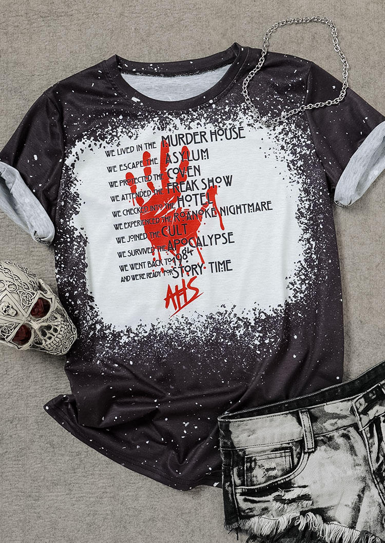 

AHS American Horror Story Bleached T-Shirt Tee - Black, 514970