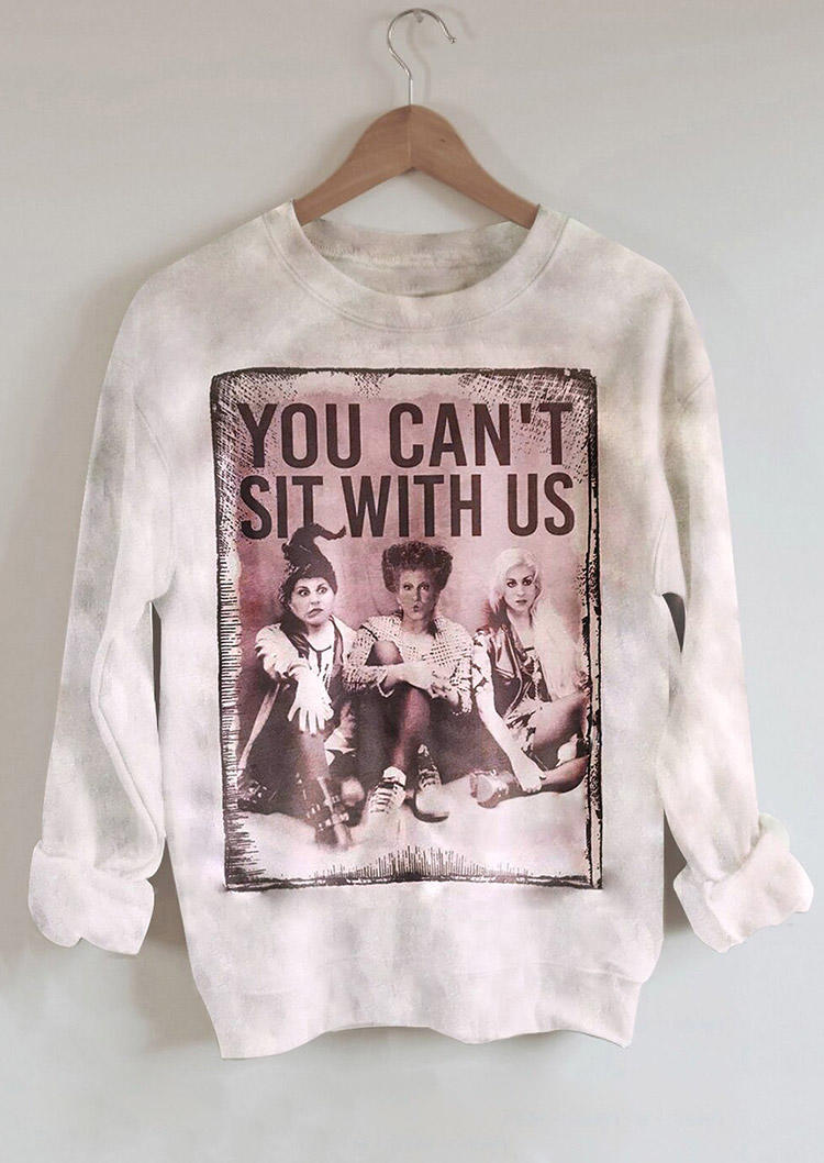 

Halloween You Can't Sit With Us Sweatshirt - Apricot, 514951