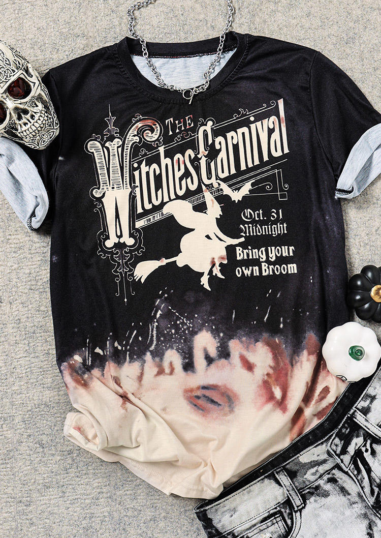 

The Witches Carnival Oct.31 T-Shirt Tee - Black, 514956