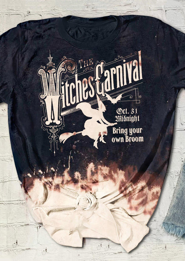 Buy The Witches Carnival Oct.31 T-Shirt Tee - Black. Picture