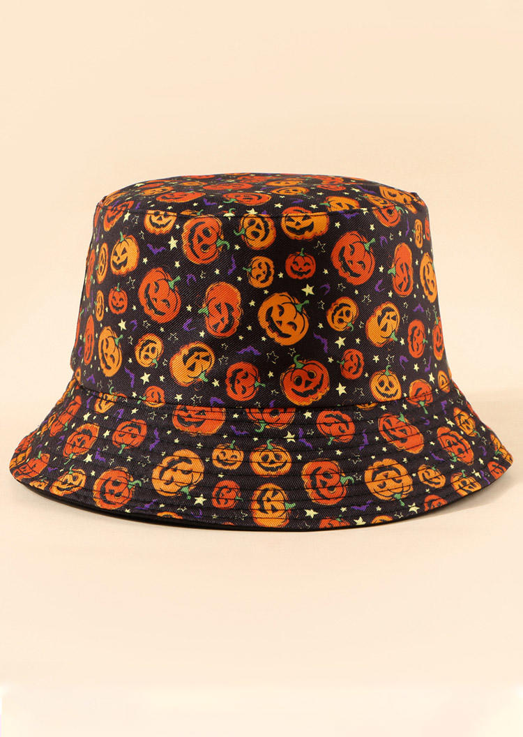 

Halloween Pumpkin Ghost Fisherman Hat, Orange, 515461