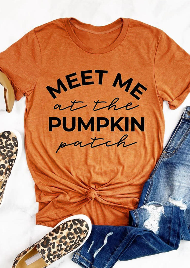 

Meet Me At The Pumpkin Patch T-Shirt Tee - Orange, 515042