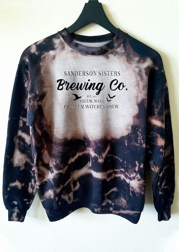 

Halloween Tie Dye Bat Sweatshirt - Navy Blue, 515310
