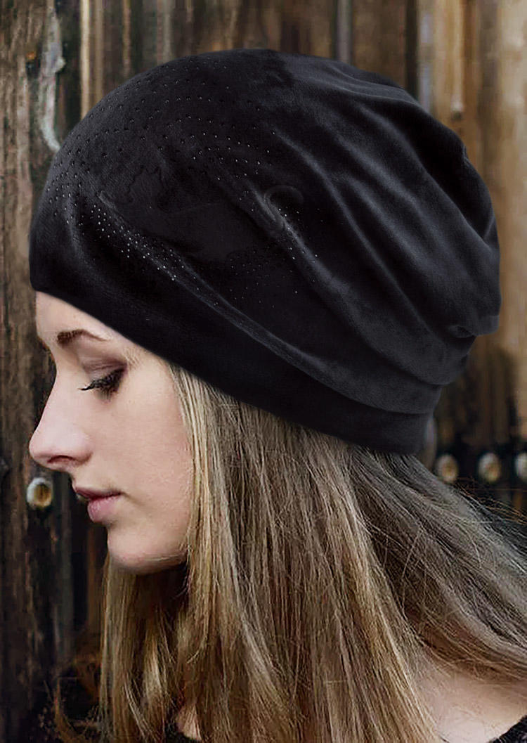 

Cat Sequined Hat, Black, 515406