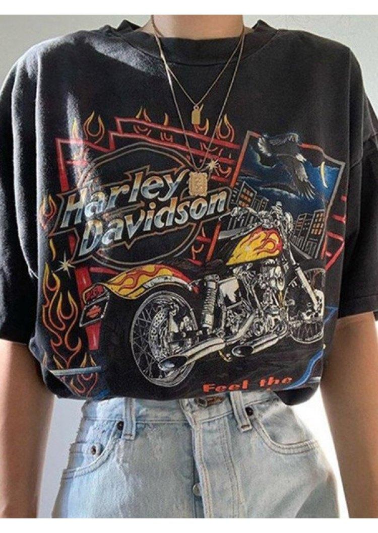 

Harley Davidson T-Shirt Tee - Black, FZ004690