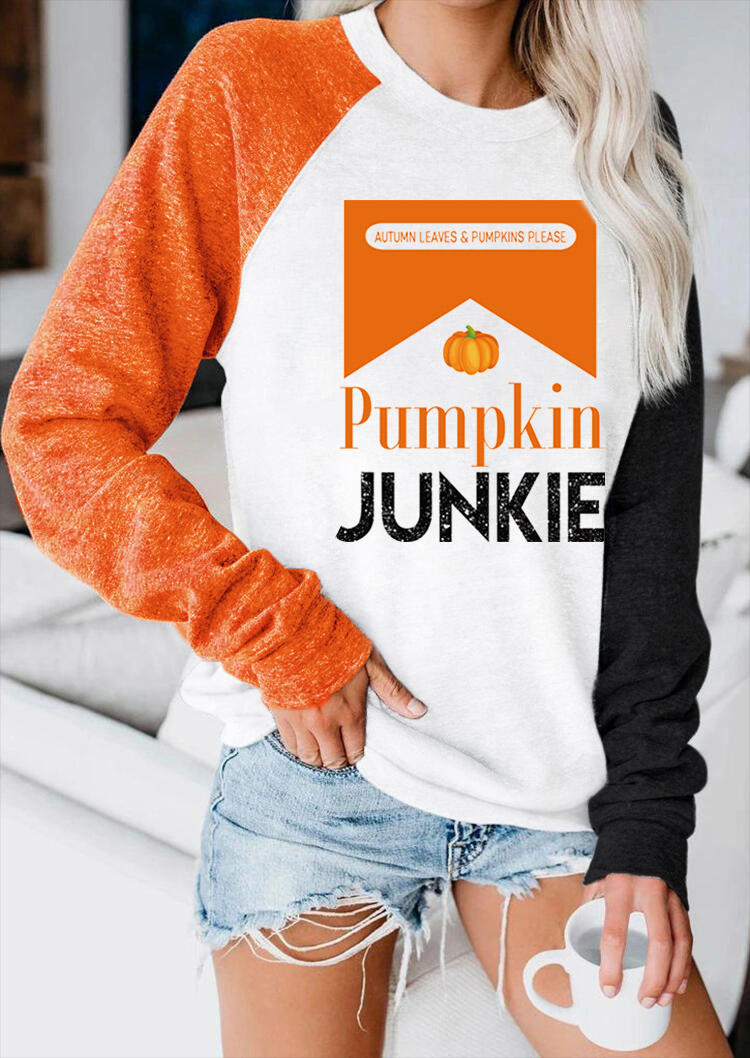 

Pumpkin Junkie Long Sleeve Sweatshirt, Multicolor, 516144