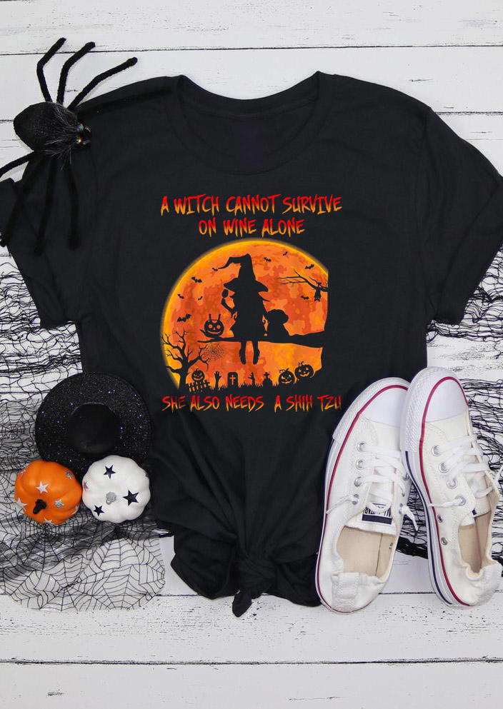 

Halloween A Witch Cannot Survive T-Shirt Tee - Black, 516619