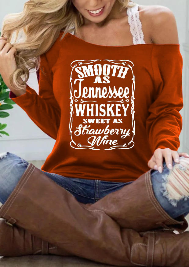 

Smooth As Tennessee Whiskey Pullover Sweatshirt - Brick Red, 517075