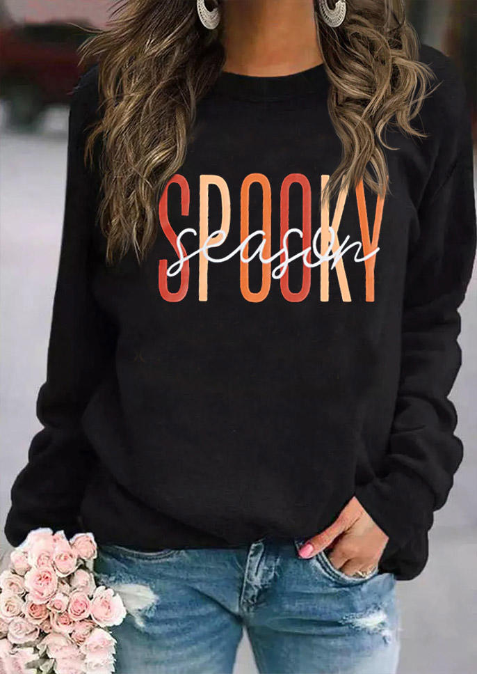 

Spooky Season O-Neck Sweatshirt - Black, 517155