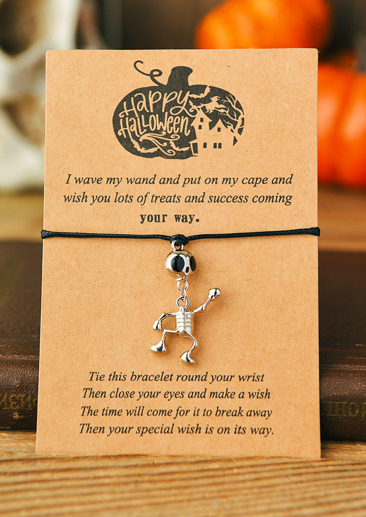 

Halloween Pumpkin Face Skeleton Bracelet, Pattern3, 517550