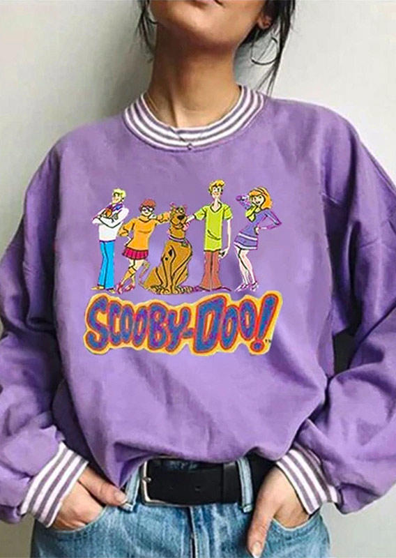 

Scooby Doo Striped Long Sleeve Sweatshirt - Purple, 517700