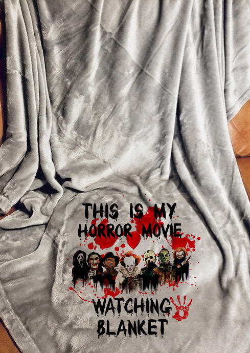 

Halloween This Is My Horror Movie Watching Blanket, Gray, 517932
