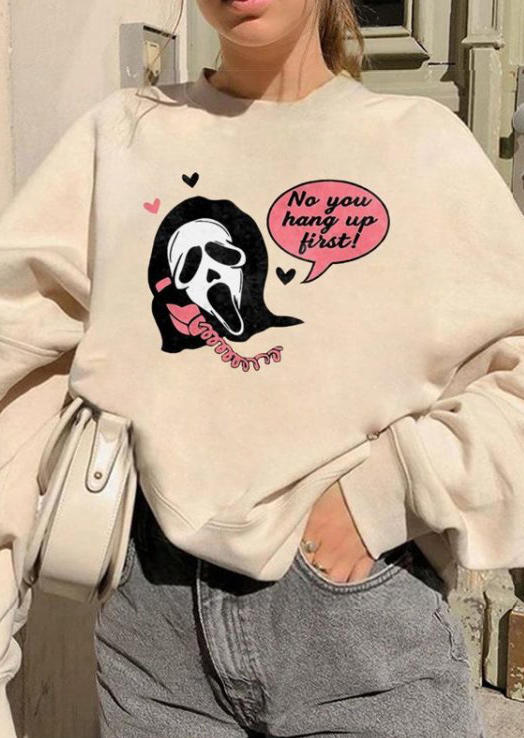 

Skull No You Hang Up First Sweatshirt - Khaki, FZ005242
