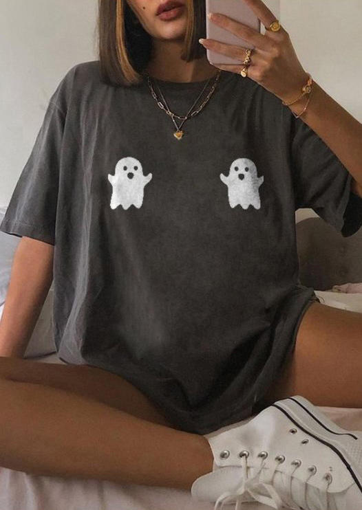 

Ghost T-Shirt Tee - Dark Grey, FZ005304