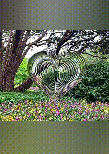 

Beating Heart Metal Spinner Wind Chime, Silver, 518493