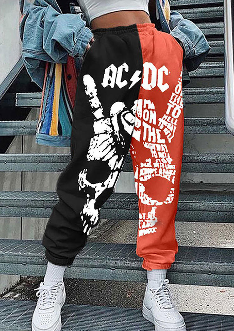 

Color Block AC Lightning DC Sweatpants, Multicolor, 518836