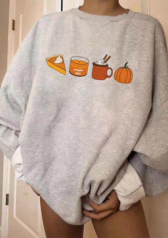 

Cake Pumpkin Spice Drink Sweatshirt - Gray, 519098