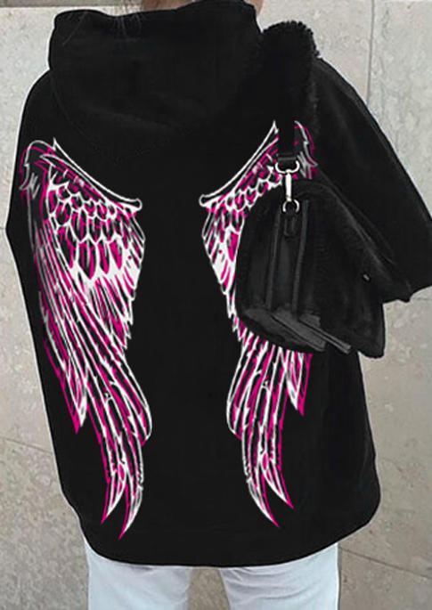 

I Have A Pair Of Wings Kangaroo Pocket Hoodie - Black, 519274