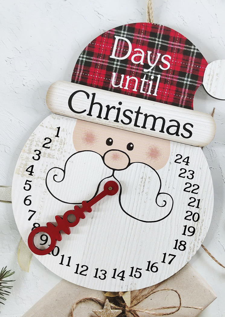 

Christmas Santa Claus Snowman Countdown Decor Ornament, Pattern1;pattern2, 519657