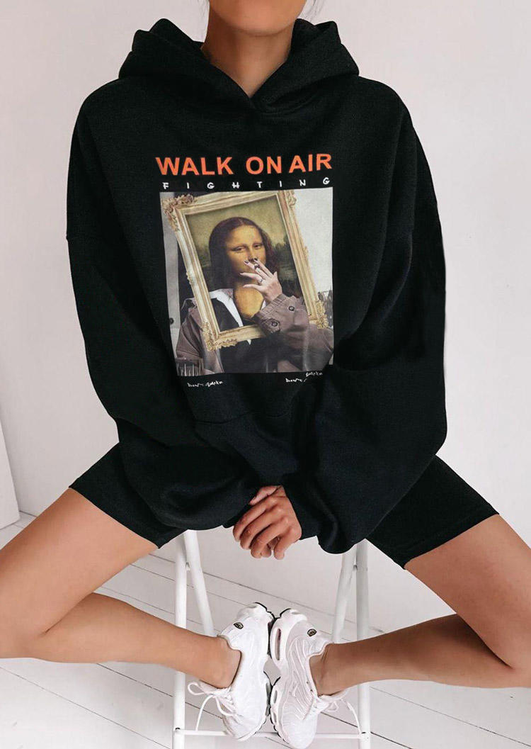 

Funny Walk On Air Mona Lisa Hoodie - Black, 519748