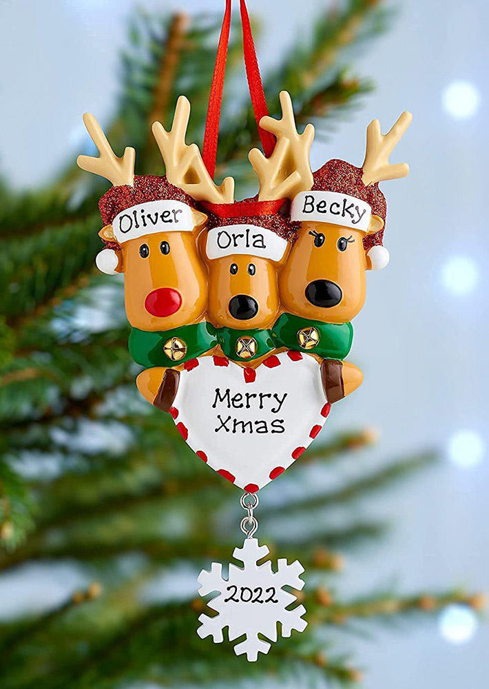 

Funny Christmas Reindeer Decoration Ornament, Pattern2, 519538