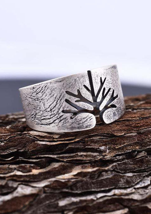 

Tree Of Life Open Adjustable Ring, Silver, 519669