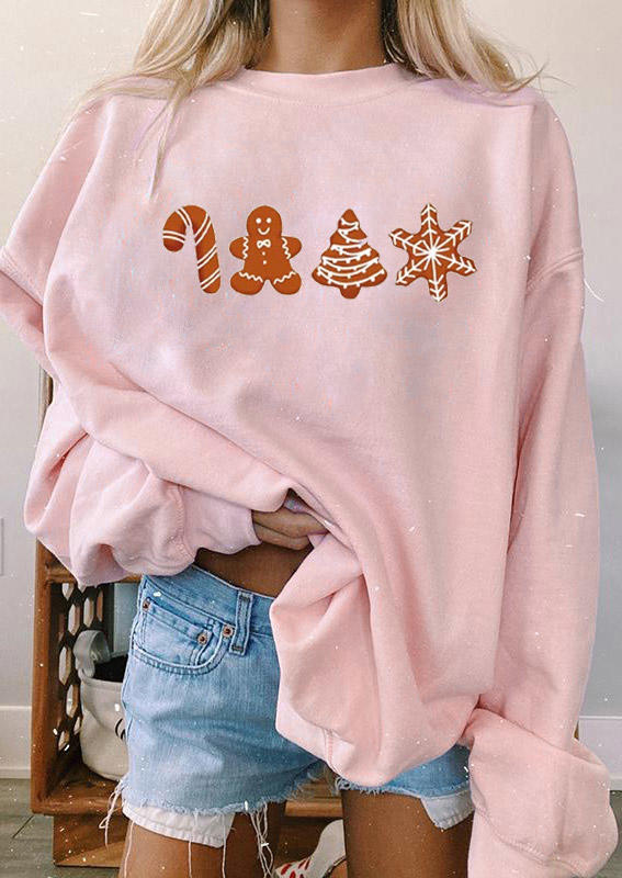 

Christmas Tree Gingerbread Man Sweatshirt - Pink, 520222