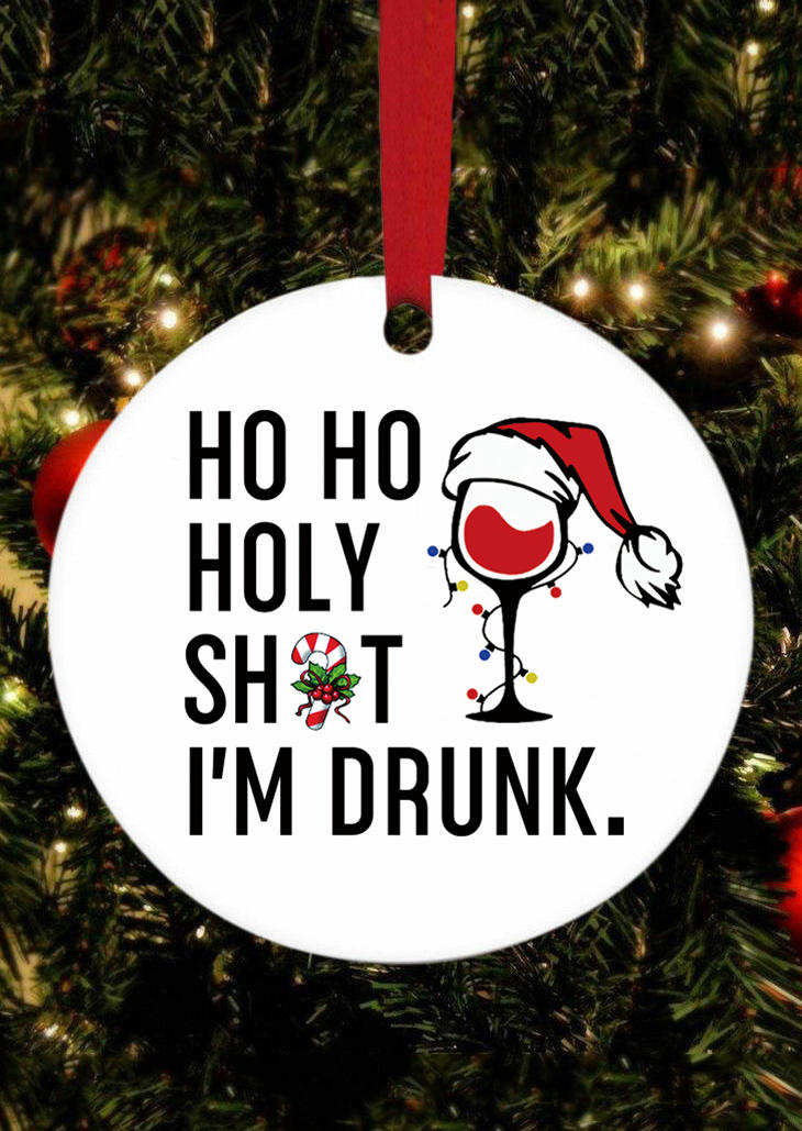 

Ho Ho I'm Drunk Christmas Tree Hanging Ornament, Multicolor, 520911