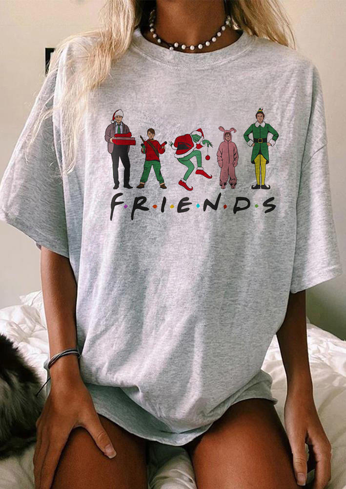 

Christmas Movie Character T-Shirt Tee - Light Grey, 521044