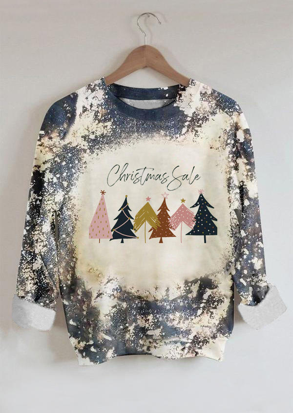 

Christmas Sale Bleached Long Sleeve Sweatshirt - Gray, 520526