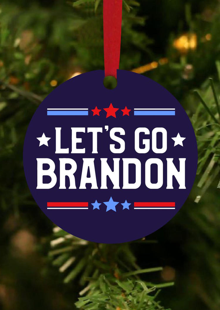 

Let's Go Brandon Pendant Ornament, Blue, 521381