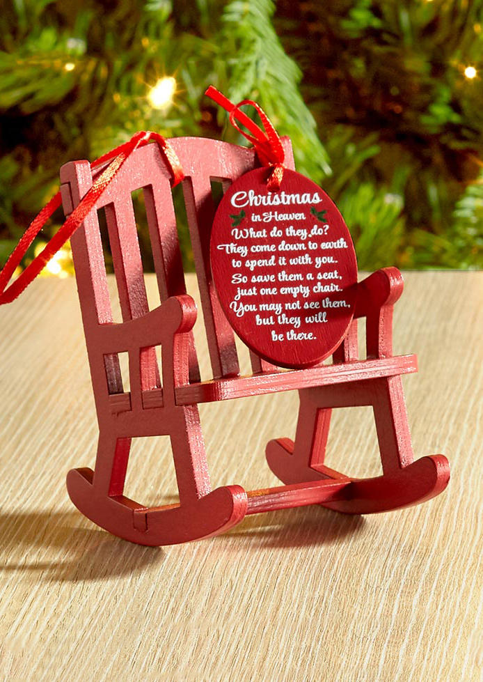 

Christmas Rocking Chair Pendant Ornament - Red, 520939