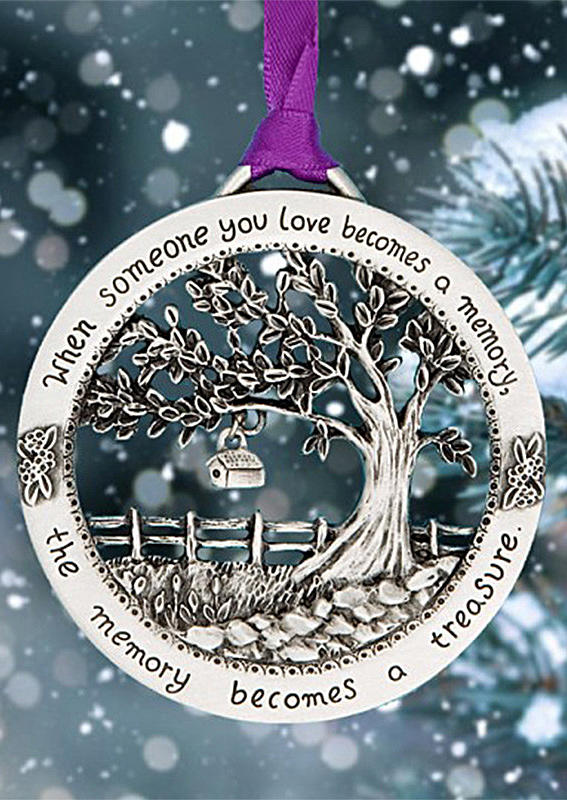 

Christmas When Someone You Love Becomes A Memory Tree Of Life Ornament, Silver, 520973