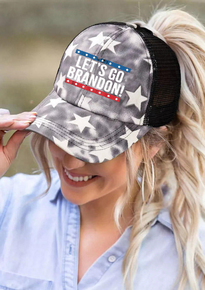 

Let's Go Brandon Mesh Baseball Cap, Black, 521526