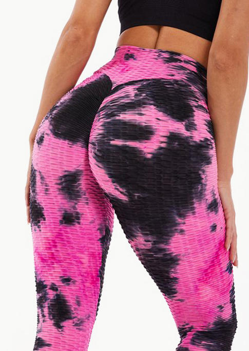 

Tie Dye High Waist Fitness Sports Leggings, Multicolor, 521619