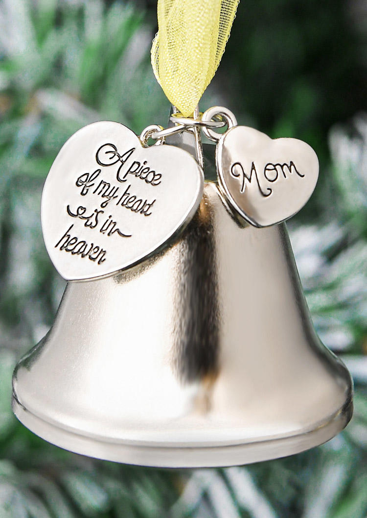 

Bells DAD Mom A Piece Of My Heart Is In Heaven Ornament, Pattern2, 520740