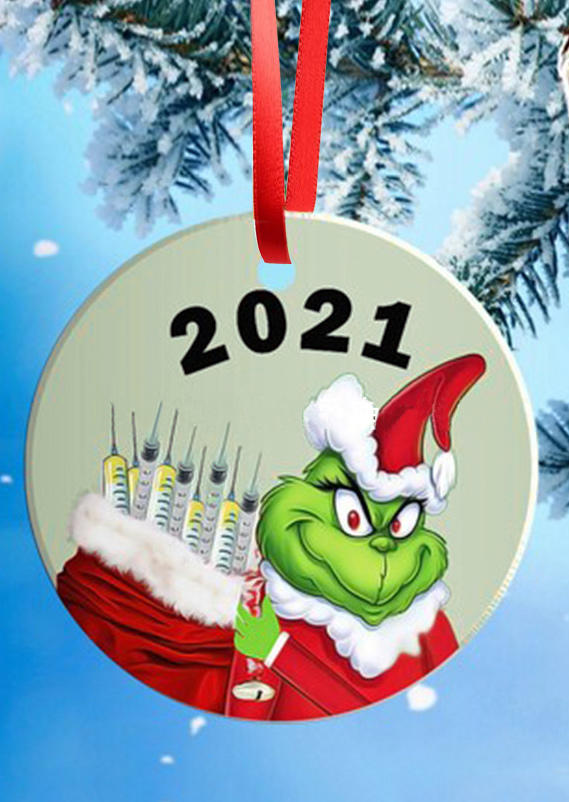 

2021 Christmas Hat Pendant Ornament, Pattern2, 521204