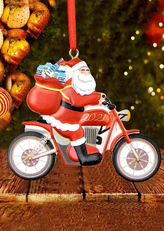 

Santa Claus Motorcycle Pendant Ornament, Pattern1;pattern2, 521488
