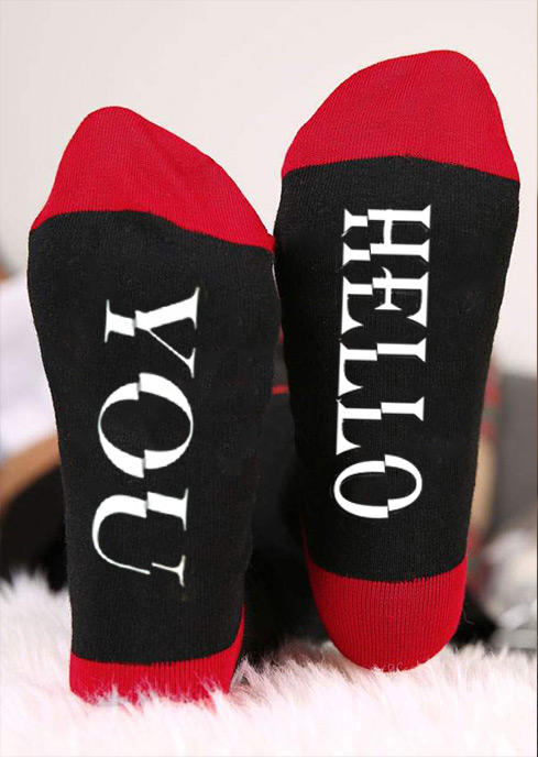 

Hello You Movie Casual Crew Socks, Black, 521698