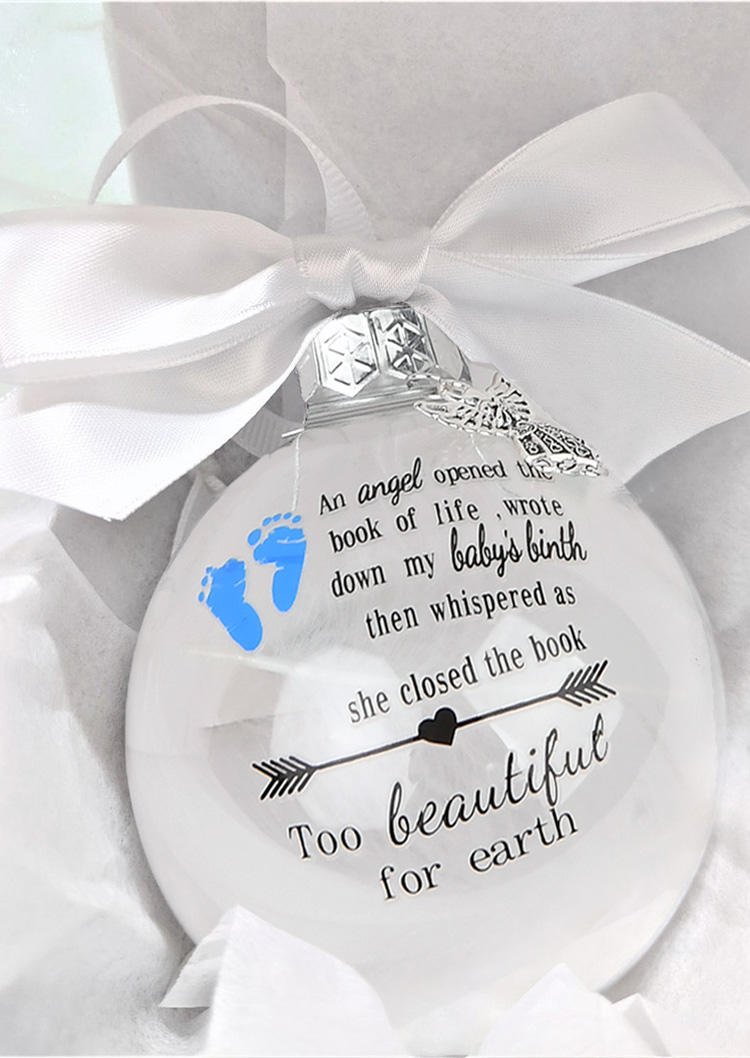 

Footprint Too Beautiful For Earth Ornament, Pattern1, 521300