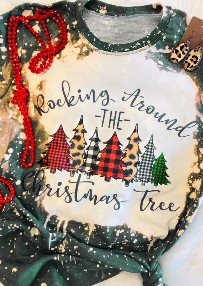 

Rocking Around The Christmas Tree T-Shirt Tee - Green, 521736