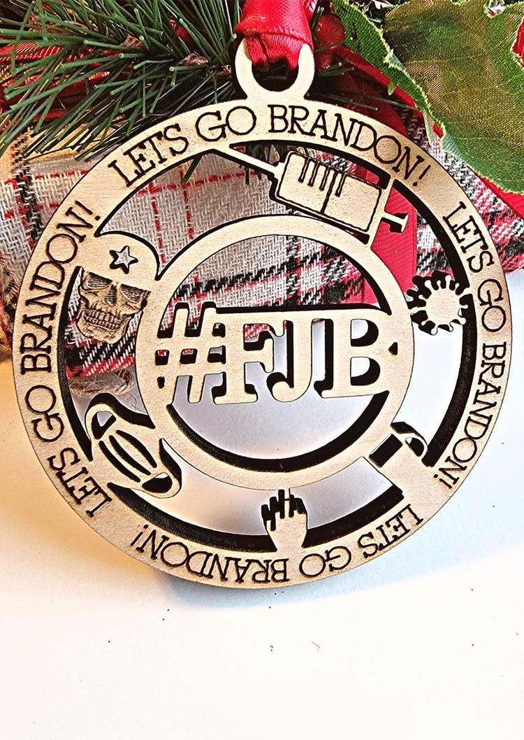 

Christmas FJB Let's Go Brandon Pendant Ornament, Multicolor, 522166