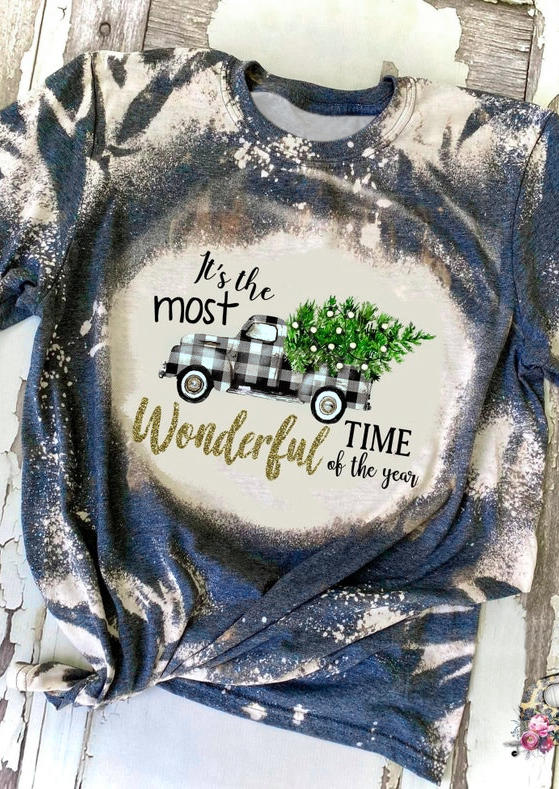 

It's The Most Wonderful Time Of The Year T-Shirt Tee - Deep Blue, 521507