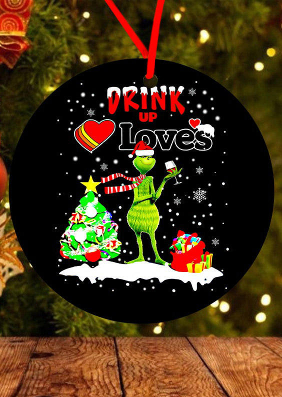 

Drink Up Love Cartoon Ornament, Multicolor, 522472
