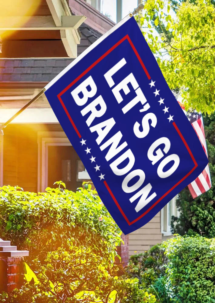

Let's Go Brandon Star Flag Ornament, Blue, 522360