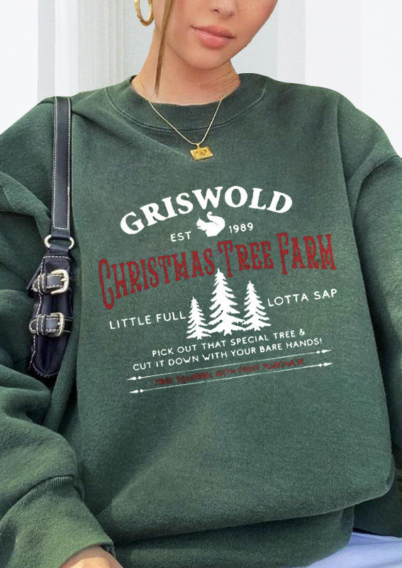 Christmas Tree Farm Griswold Sweatshirt - Green